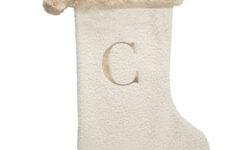 Teddy Alphabet Initial Santa Christmas Stocking Letter Personalised  Embroidered in Christmas Alphabet Stockings