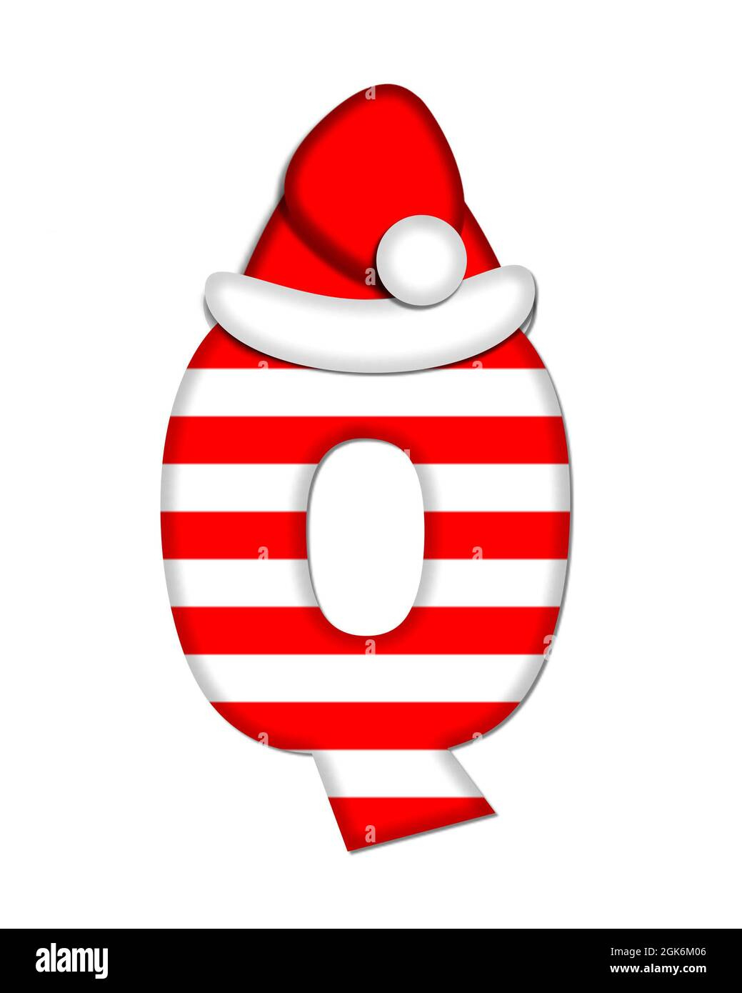 The Letter Q, In The Alphabet Set &amp;quot;Christmas Candy Cane,&amp;quot; Is Red within Christmas Alphabet Letter Q