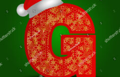 Vector Alphabet Letter G Christmas Hat Stock Vector (Royalty Free throughout Christmas Alphabet Letter G