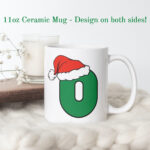 Weihnachtsbuchstabe O Becher, Initialtasse, Buchstabentasse In Christmas Alphabet Mug