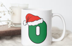 Weihnachtsbuchstabe O Becher, Initialtasse, Buchstabentasse in Christmas Alphabet Mug