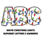 White Christmas Lights Clipart Letters 300Dpi Transparent Png. 1 With Regard To Christmas Lights Alphabet Letters