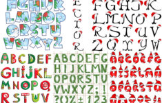 Xmas Alphabet Templates Vector – Free Download | Vectorpicfree with regard to Christmas Alphabet Free Download
